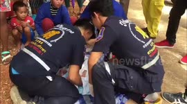 Newborn baby boy rescued after being abandoned on building site