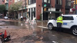 Philadelphia Center City streets flooded by water main break