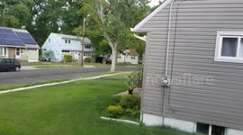 Rolling Thunderstorms in New York Suburb, Roselle New Jersey