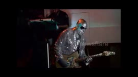 Cazzy the Alien Playing Guitar at Ravez