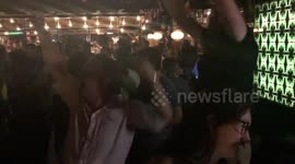 Crowd erupts in London as England score winning penalty against Colombia