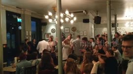 Football fans celebrate in London after sudden-death penalty win