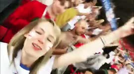 'England's going all the way': Fans celebrate in Spartak stands