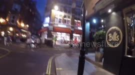 England Fans Go Nuts In Soho