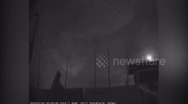 Meteor lights up night sky over southern China