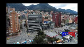 chapinero desde arriba - HD el tradicional barrio antiguamente elegante y hoy totalmente comercial en la ciudad de Bogotá