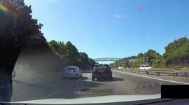 Mercedes driver want to teach another driver a lesson