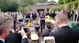Aston Martin warming up At the Grand Prix Ball