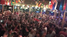 England fans sing 'Southgate you're the one' to tune of Atomic Kitten
