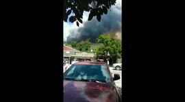 Camper captures massive plume of smoke from Lake Christine Fire in Colorado