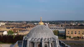 Beautiful Mosque Drone Footage Bradford