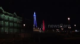 Blackpool Tower lights up Blue