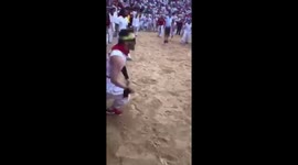 Bull attacking in Plaza de Toros