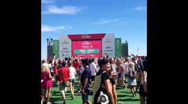 England fans celebrate in Lisbon after 2-0 win against Sweden
