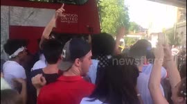 England fans cause travel disruptions in Camden Town