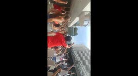 England Fans Celebrate First Goal against Sweden in Magaluf