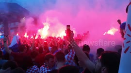 Croatia goes wild after Russia defeat