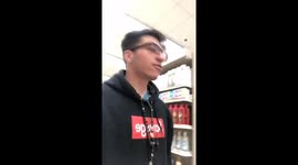 Beatboxing mixed with ass clap at Wal-Mart