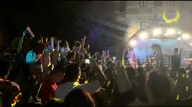 Croatians party through the night in Zagreb after quarter final victory