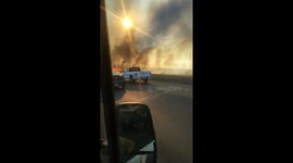 Alamonte Grass afire Live Eye Witness Footage