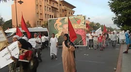 Protests in Marrakech, Morocco 2010
