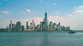 Ferry Leaving from Hoboken to Manhattan