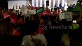 Hundreds protest outside Supreme Court after Trump nominates Kavanaugh