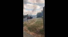 Field fire breaks out in Eton, near Heathrow