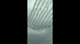 Red Arrows in flypast for centenary of the Royal Air Force
