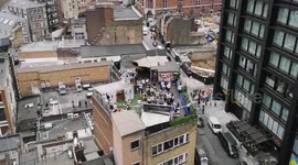 RAF flyby over pub