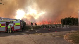 Firefighters tackle blaze near Windsor
