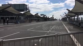 Firefighters tackle car fire at Heathrow Terminal 5