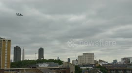 AWACS over Shoreditch for 100 years of RAF