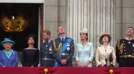 Watching royals react to RAF flypast from Buckingham Palace balcony