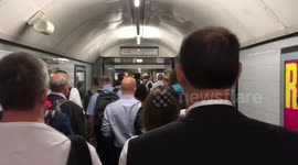 Overcrowding at London Euston Underground