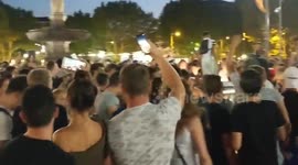 Paris erupts in celebration as France reaches World Cup final