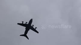 The Royal Air Force Flypast over Buckingham Palace for RAF 100