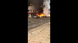 Buildings on fire after gas line explodes in Madison, Wisconsin