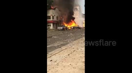 Buildings on fire after gas line explodes in Madison, Wisconsin