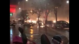 Typhoon in Wenzhou University
