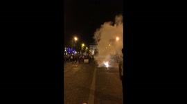 Champs élysée after french win belgium #final world cup