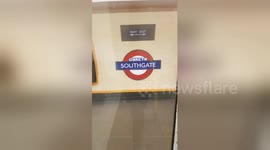 Lego artist gives Southgate station a World Cup twist