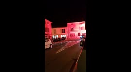 When France reach the semi final of Fifa World Cup 2018-  flares in St.Tropez