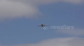 RAF100 Flypast part 4of5 Sentinel E3 RC135 etc  from Marks Tey Colchester 10 July 2018 1257p