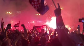 Croatia fans in high spirits as country qualifies for World Cup final
