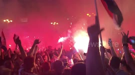 Croatia fans in high spirits as country qualifies for World Cup final