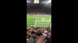 England fans chant one last rendition of 'Southgate you're the one' at Luzhniki