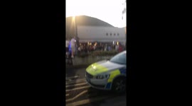 Police clash with England supporters after Croatia loss