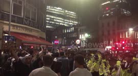 Street scenes after England v Colombia win