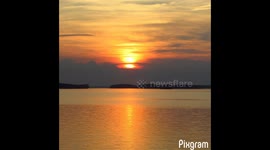 Sunset at Clark's Hill Lake S C by Dan Leonard-Augusta Ga